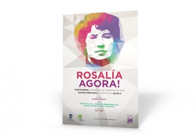 Rosalía de Castro, deseño de Ovo Publicidade